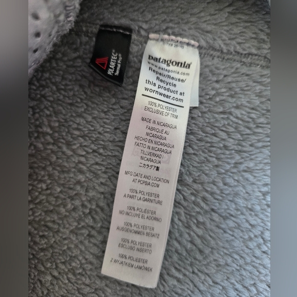 Patagonia Women's Re-tool Snap-T Fleece Pullover Grey Medium - Picture 5 of 6